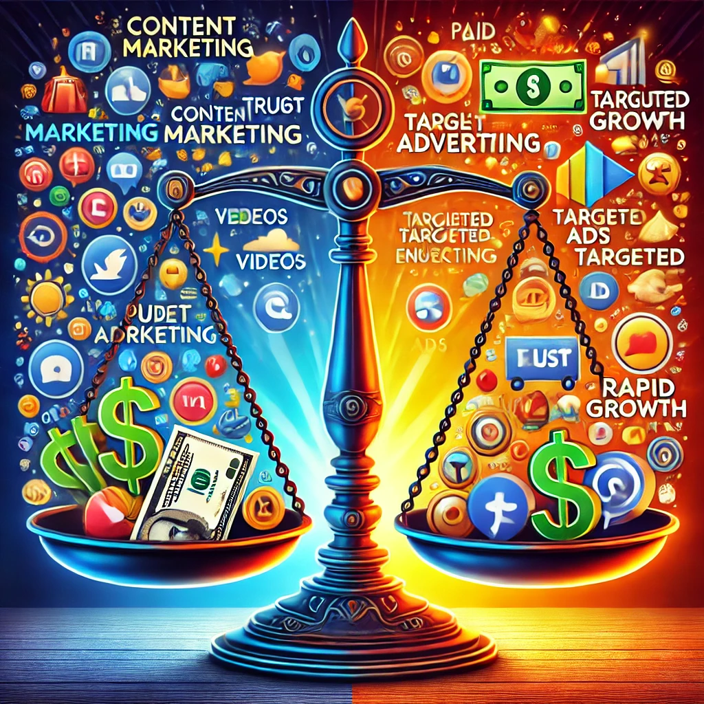 Content Marketing vs. Paid Advertising