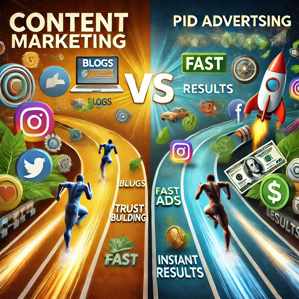 Content Marketing vs. Paid Advertising